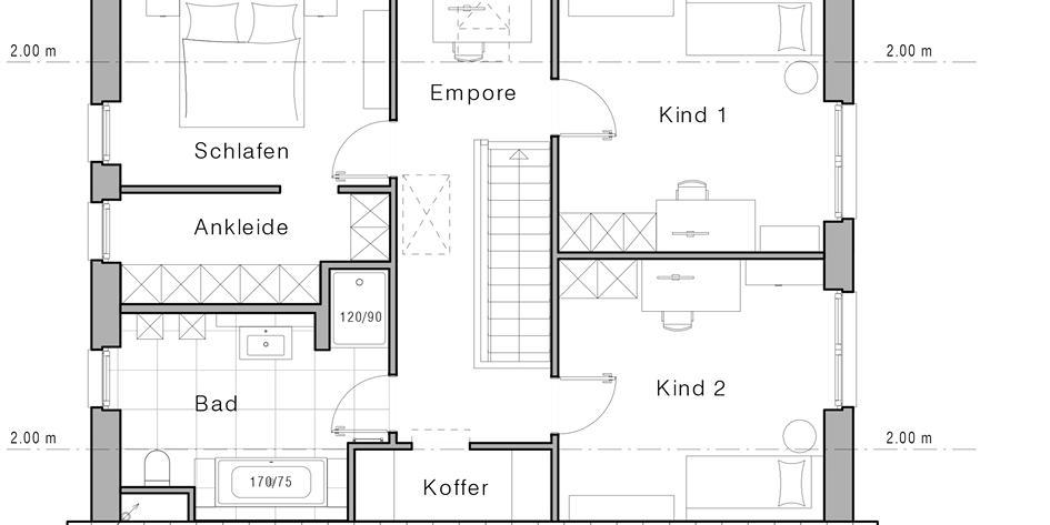 Grundriss Einfamilienhaus