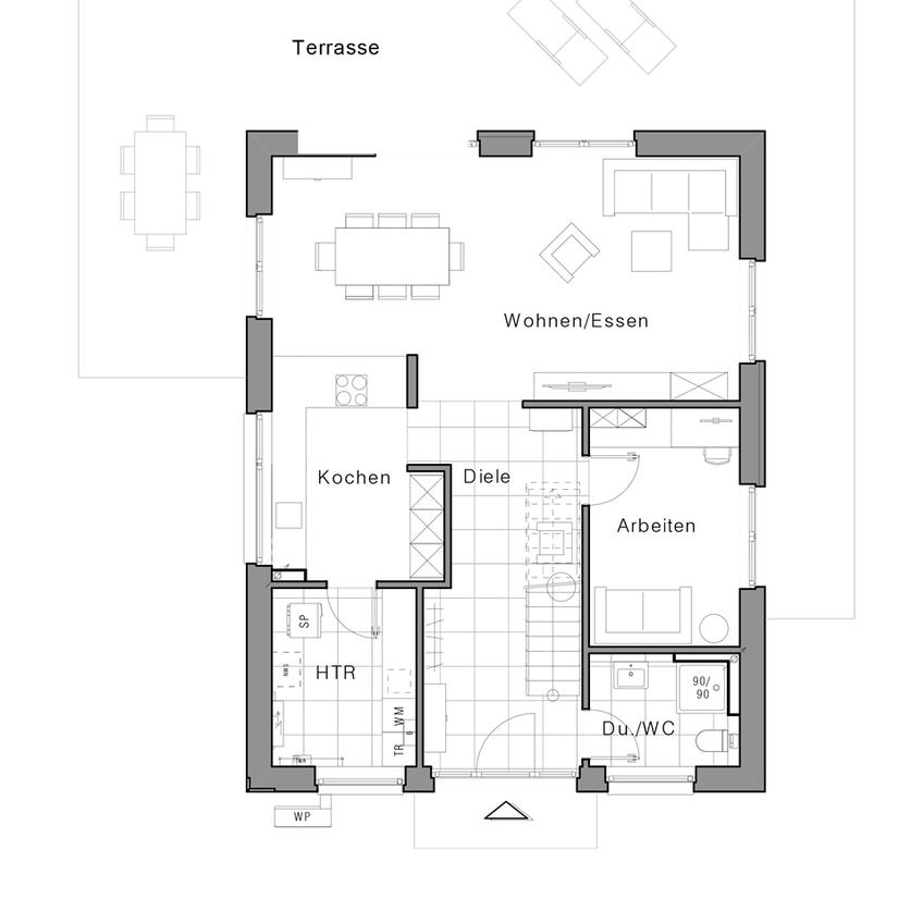 Grundriss Einfamilienhaus Maxime 420