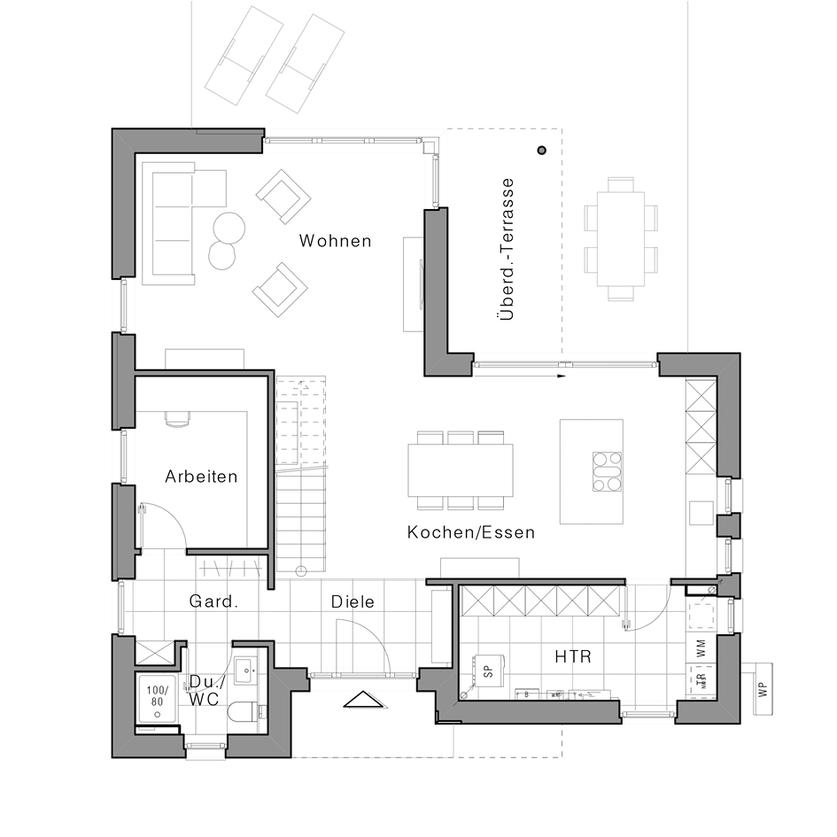 Grundriss große Doppelhäuser Edition 360II