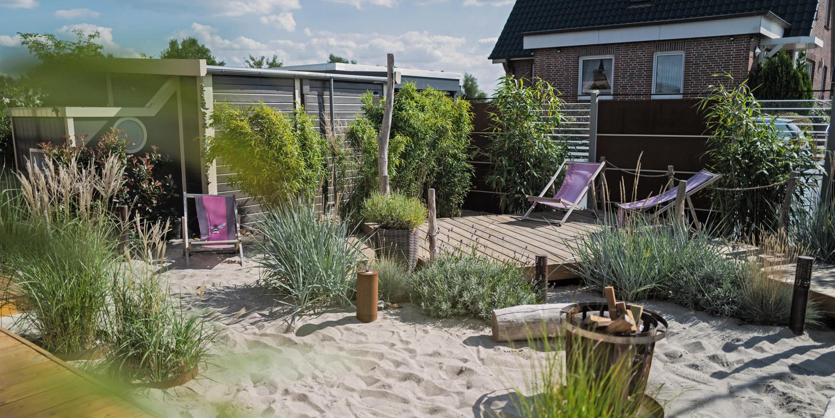 Strandhaus Maxime 300 Garten