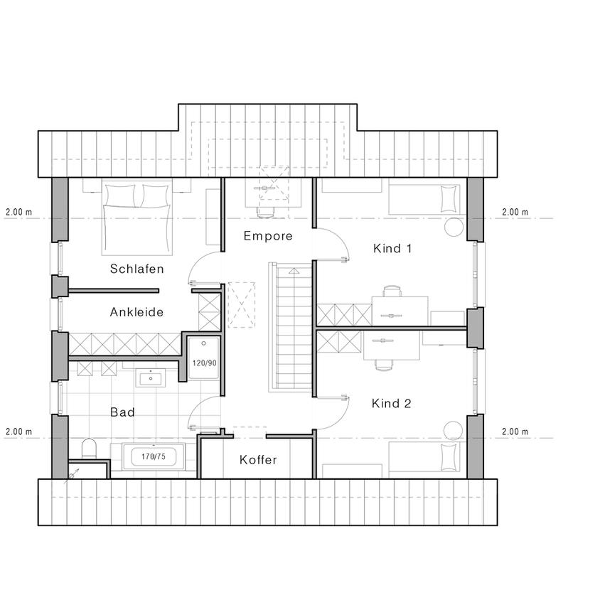 Grundriss modernes Einfamilienhaus Maxime 430